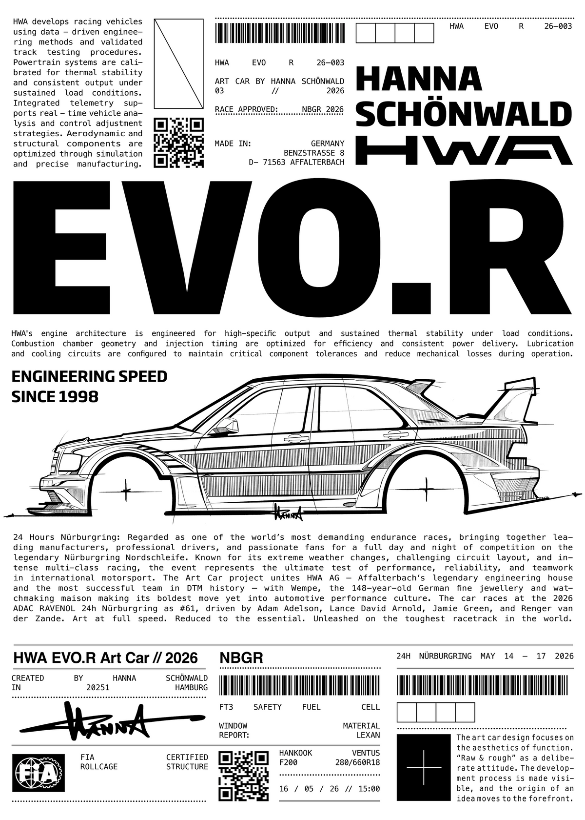 HWA EVO.R ArtCar