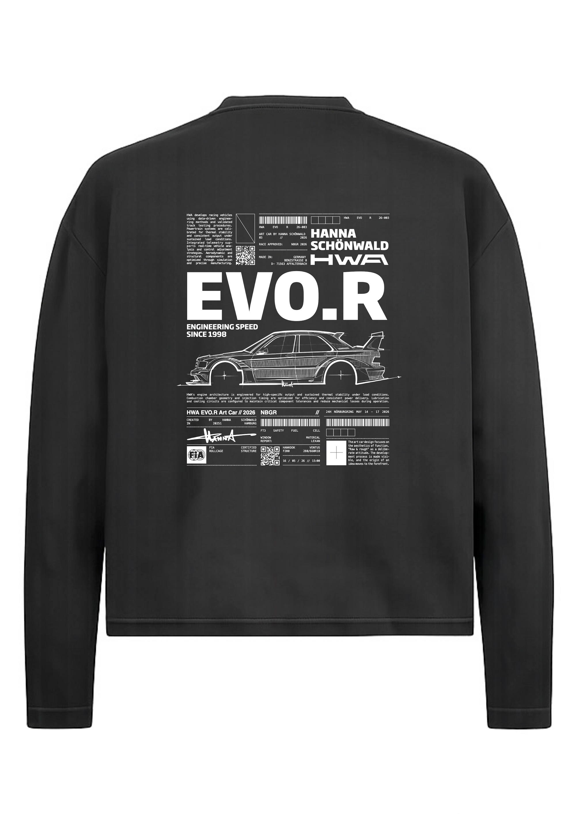 HWA x HANNA ArtCar LS Boxy Tee