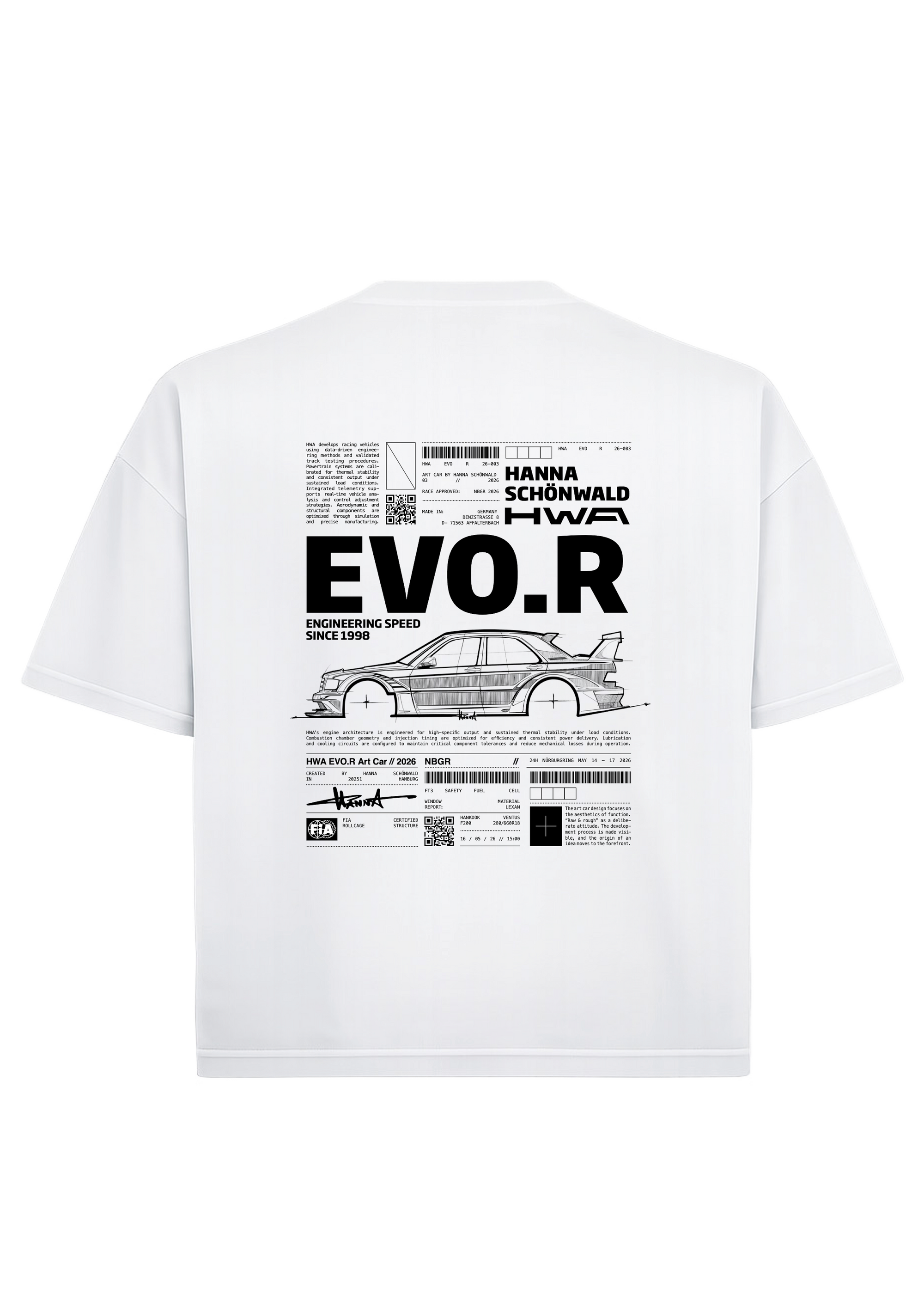 HWA x HANNA ArtCar Oversized Tee