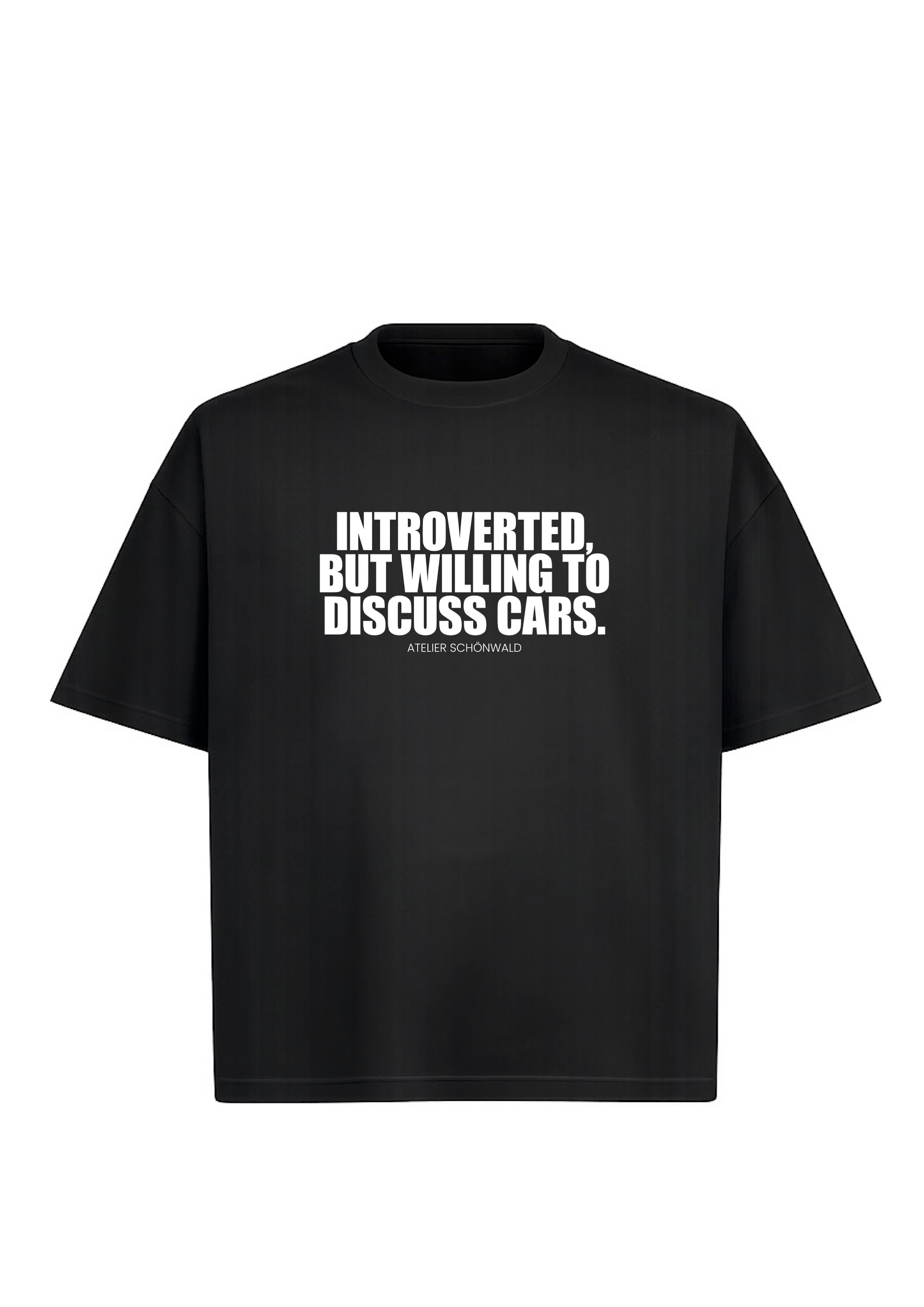 INTROVERTED BUT WILLING TO DISCUSS CARS Boxy Tee